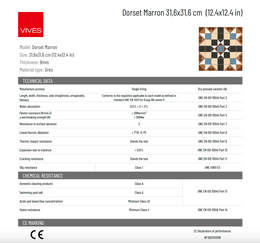 Dorset Marron Victorian Vives
