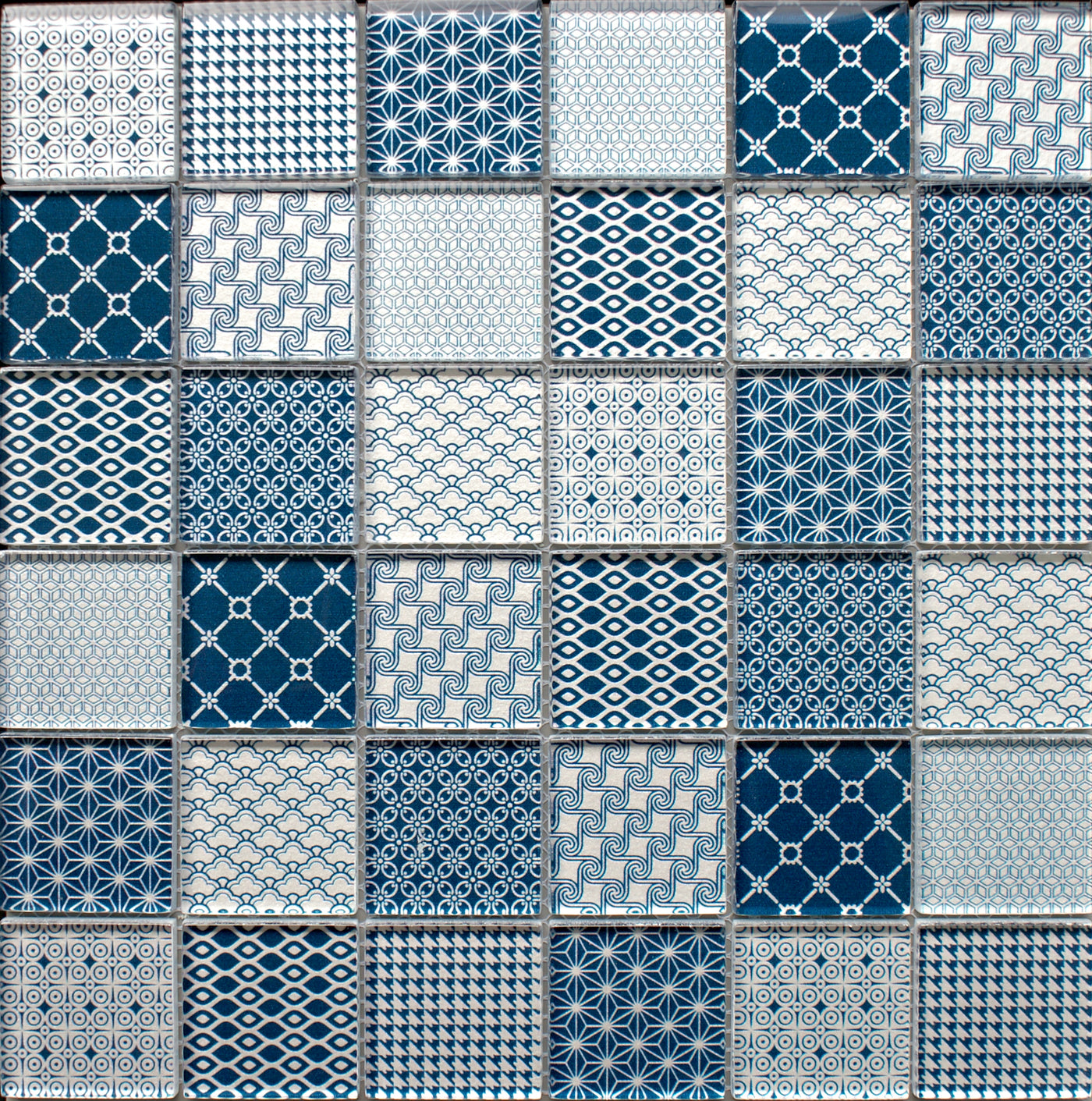 Tapestry Blue - Wall Tile - 30 x 30 cm