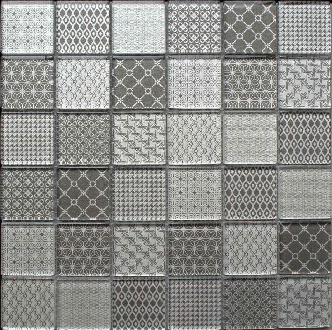 Tapestry Grey - Wall Tile - 30 x 30 cm