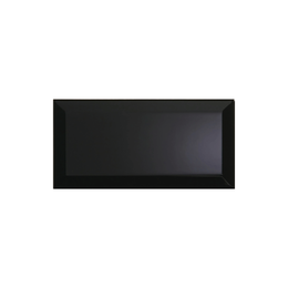 Bevelled Black Gloss 10 x 20 cm Baker 