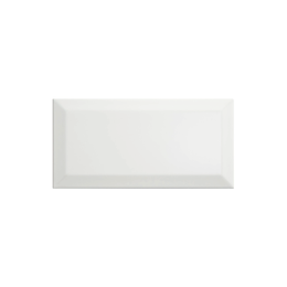 Metro Beveled Matt White 10x20cm