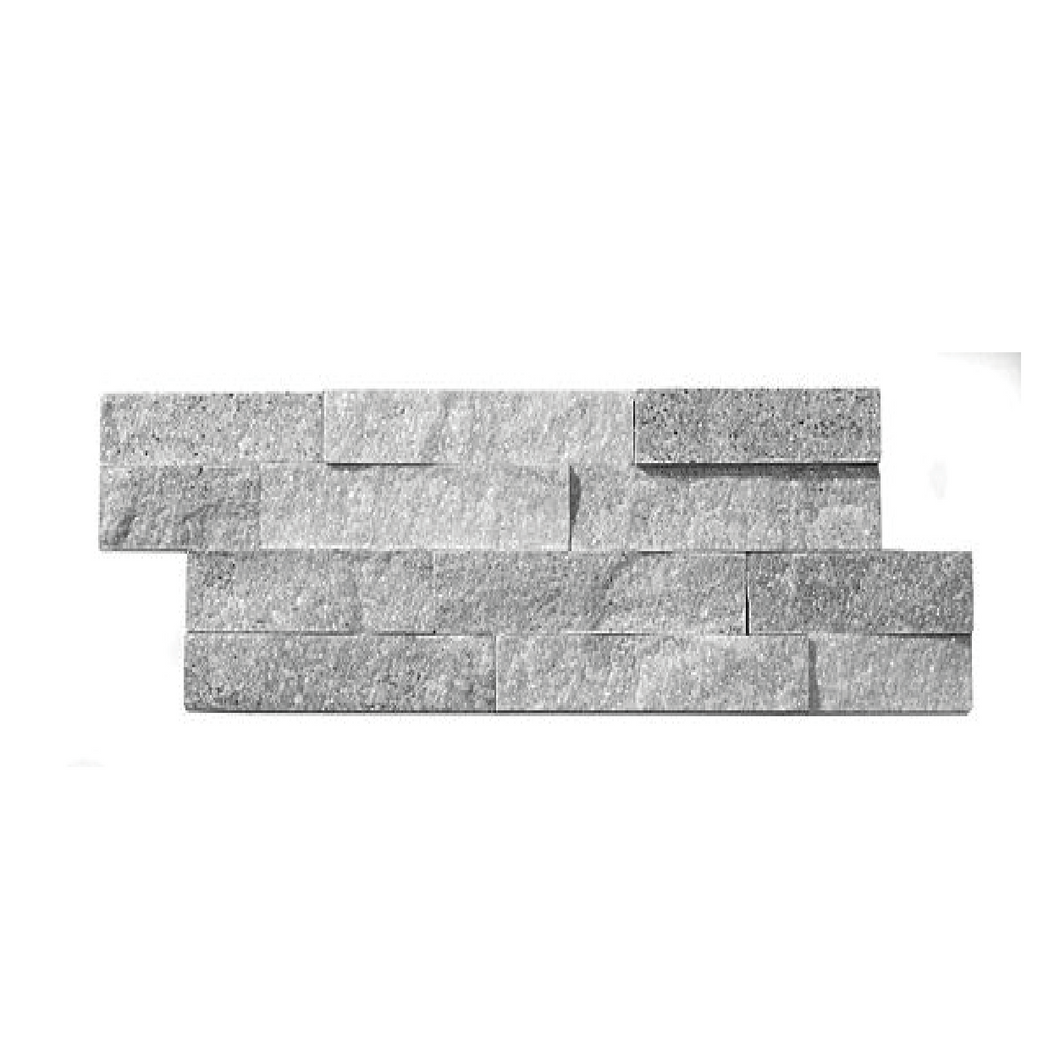 Cloud Grey Split Face Slate Cladding  - Wall Tile - 36 x 10 cm