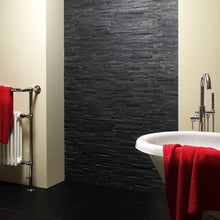 Load image into Gallery viewer, Black Split Face Slate Cladding - Wall Tile - 36 x 10 cm
