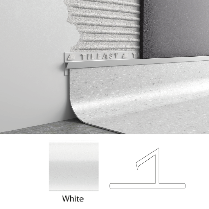 Plastic Tile To Vinyl Trim - 2.4 M Length